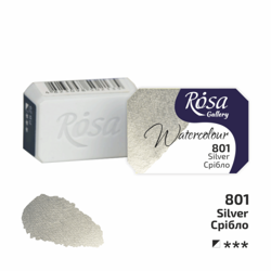 Akvarelové barvy Rosa 2,5ml 801 silver